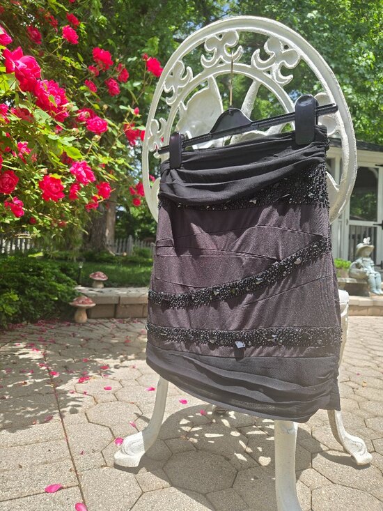 Dresses & Skirts - Black Beaded Mini Skirt